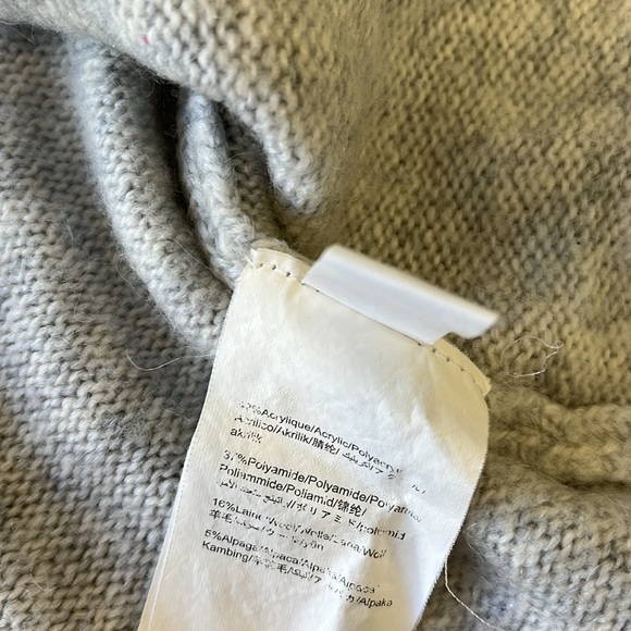 Cadet Rousselle gray pattern knit cardigan sweater - Picture 5 of 6